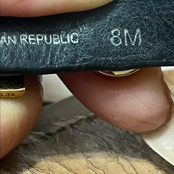 Tory Burch Black and Brown Leather Flip-Flops Sz 8 Women - Picture 7 of 7